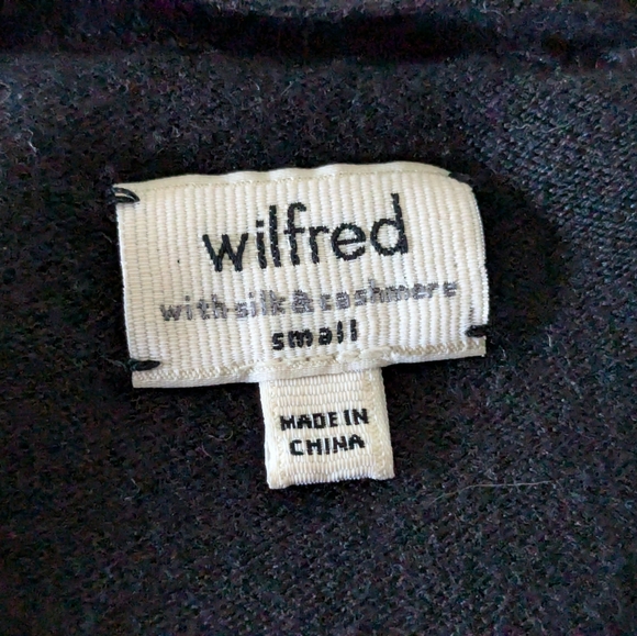 🖤 Aritzia Wilfred Flaubert Silk Cotton Cashmere Open Longline Cardigan, S - Picture 5 of 11